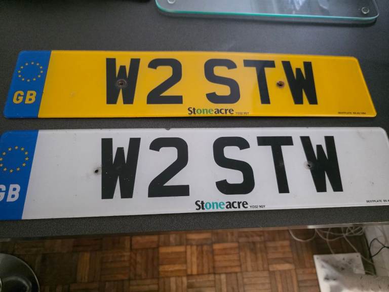 Private plate W2STW £500