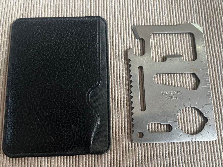 Vintage 11-in-1 Credit Card Multi Tool – Stainless Steel EDC