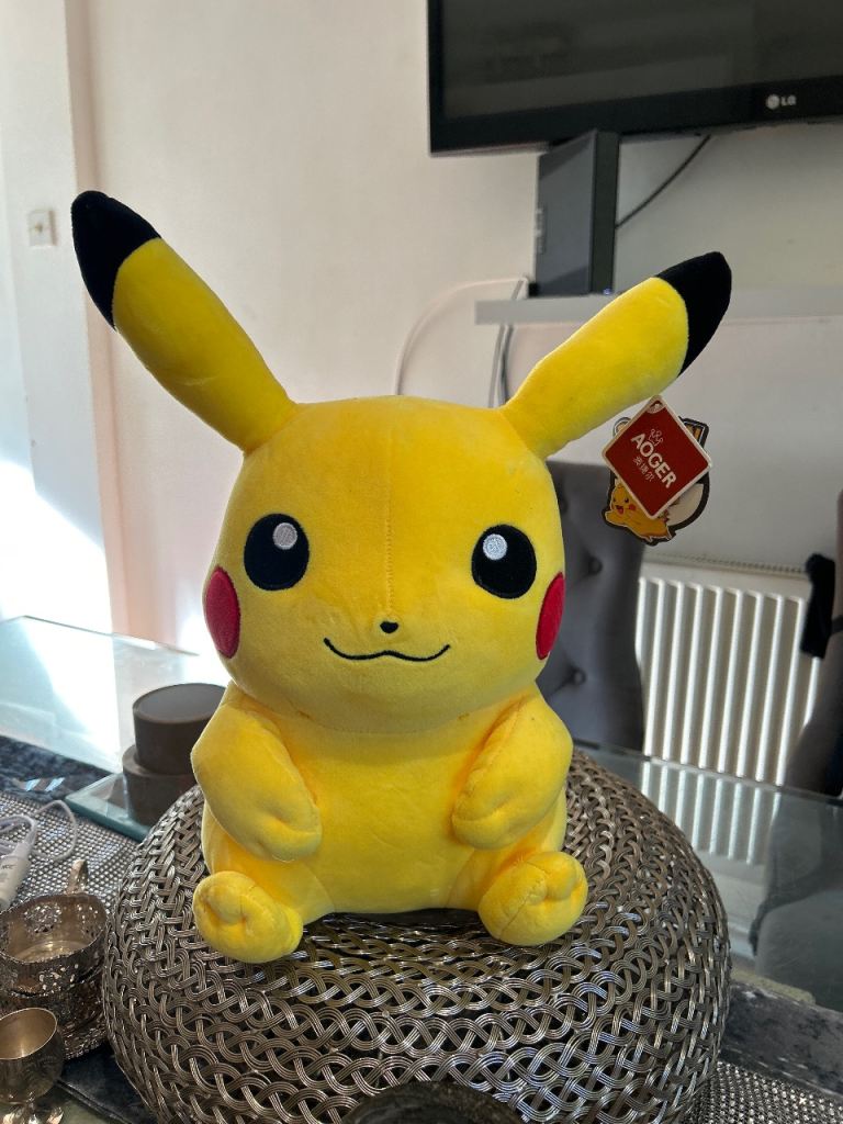 ADGER Pikachu Plush Toy – Brand New with Tags