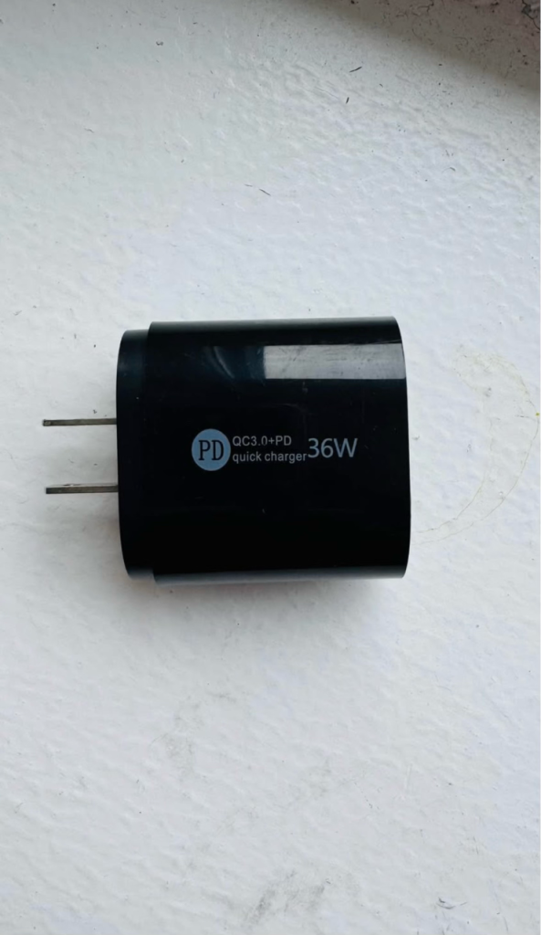 36W Quick Charger with USB-C PD and USB-A Port