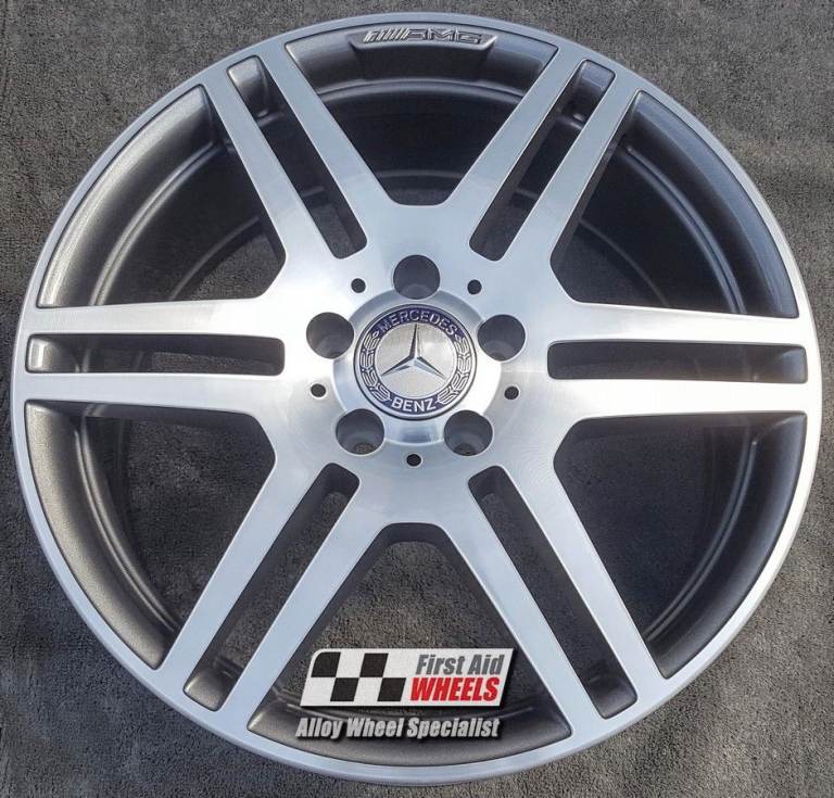 R288DCG Swap MERCEDES E CLASS W212 4X 18'' GENUINE AMG GREY DIAMOND CUT ALLOY WHEELS