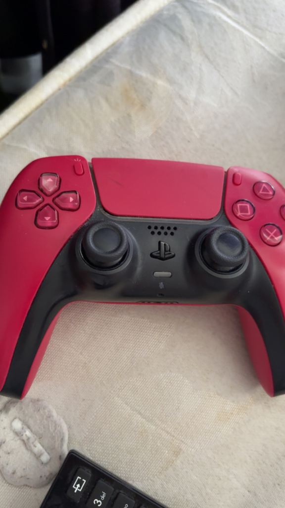 Sony PS5 Disc Console with Red Controller – Good Condition