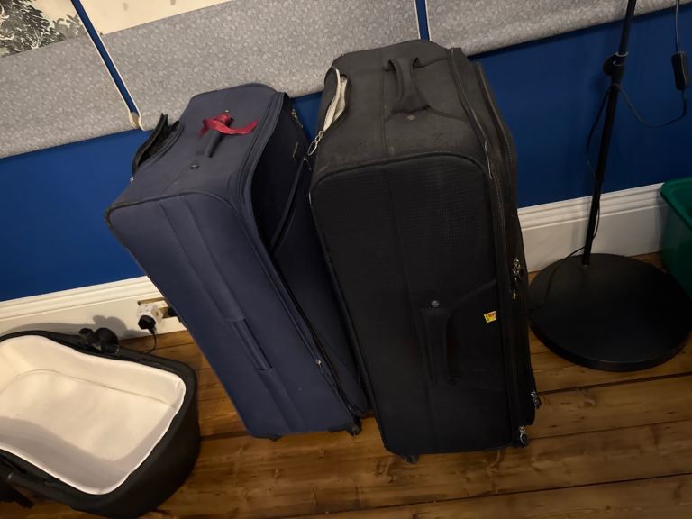 Two large suitcases