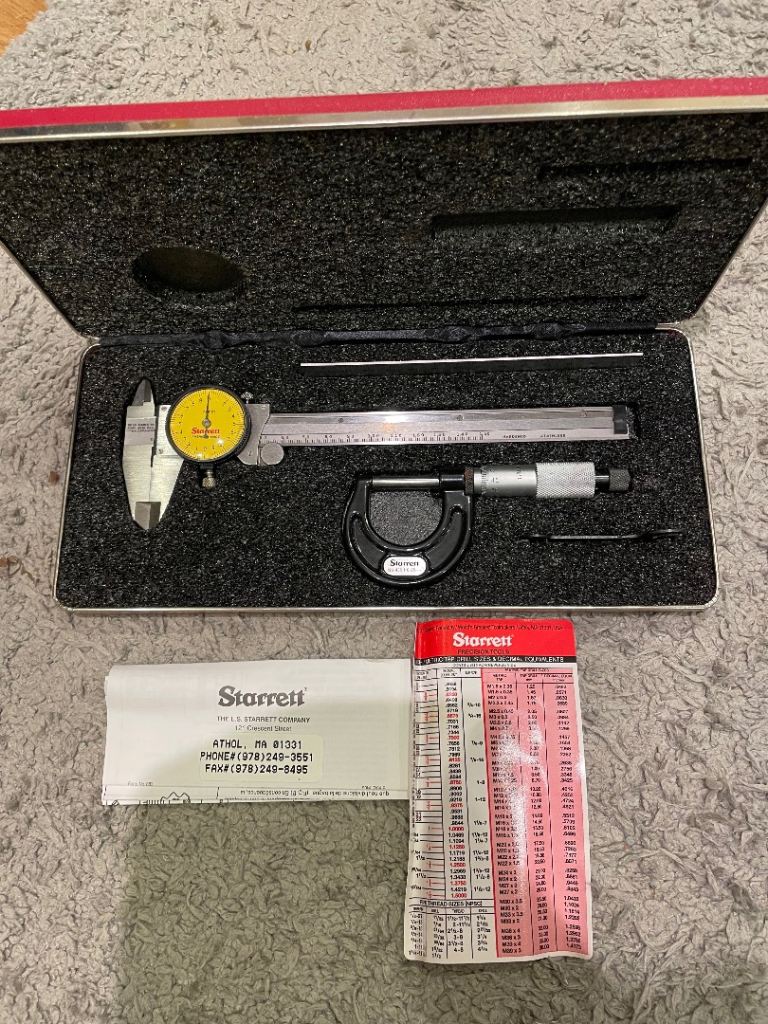 starrett combination micrometer in good condition like new only been used a couple of times