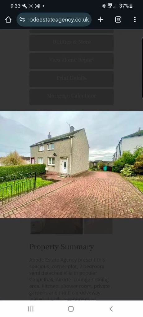 2 bed semi detached 