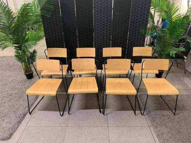 £85 each 8x Pre-Owned Wooden Transit Chair/s