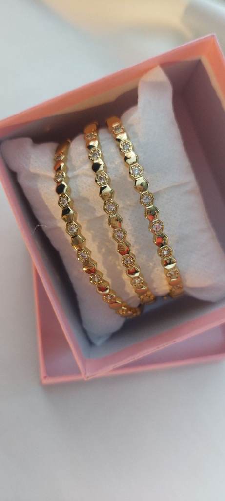 Honeycomb set 18k stainless steel jewellery women gift  fashion accessories 