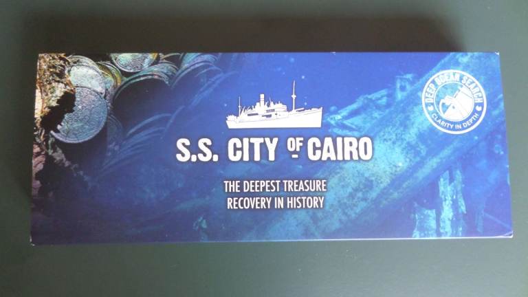 COINS. S.S. City of Cairo Indian SILVER RUPEE 3 COIN SET - The Deepest Treasure Recovery in History