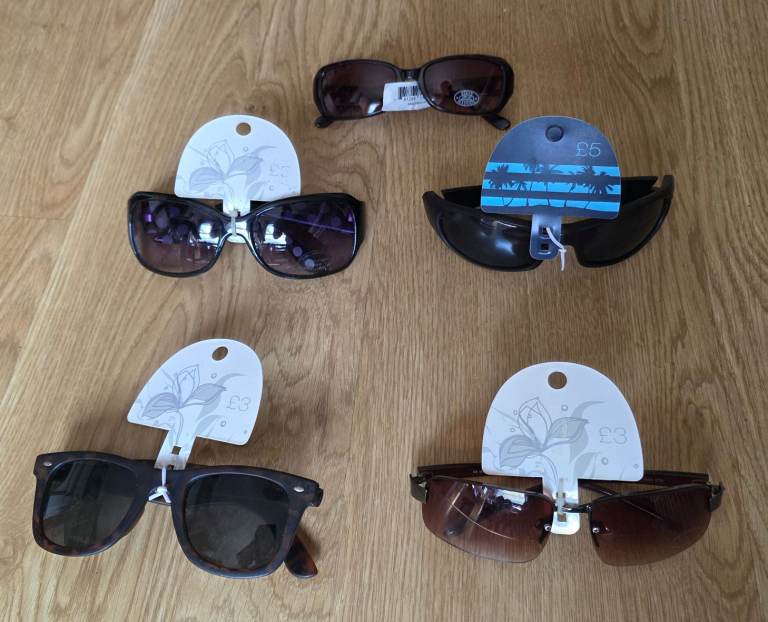 Five Pairs of NEW Sunglasses £1 each