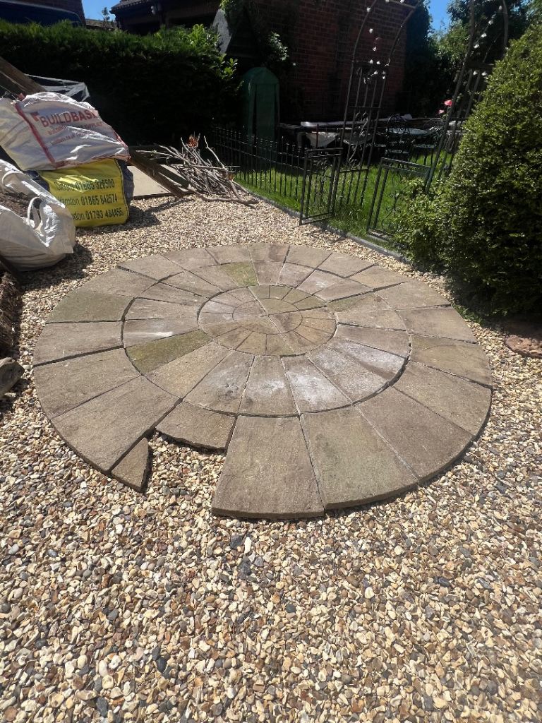 Garden Stone Circle Paving