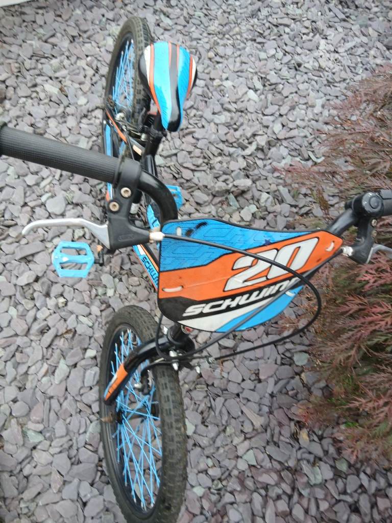 Leeds 15. Schwinn Throttle 20 motorbike/ BMX style kids bike.  20 inch wheels. 