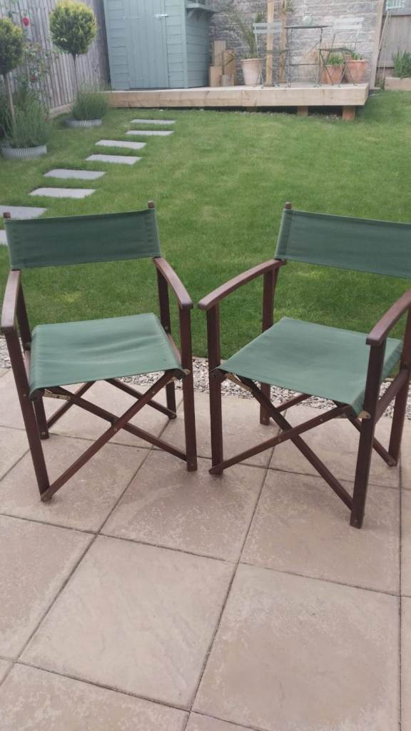 2 x Directors chairs