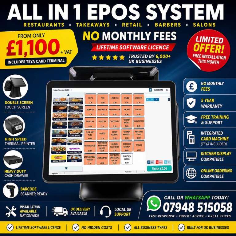 🚀 ALL-IN-ONE EPOS SYSTEMS – NO MONTHLY FEES 🚀