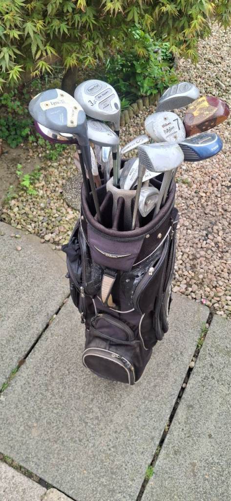Golf bag and clubs