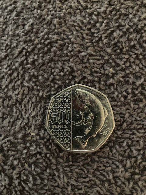 King Charles 3rd Salmon 50p