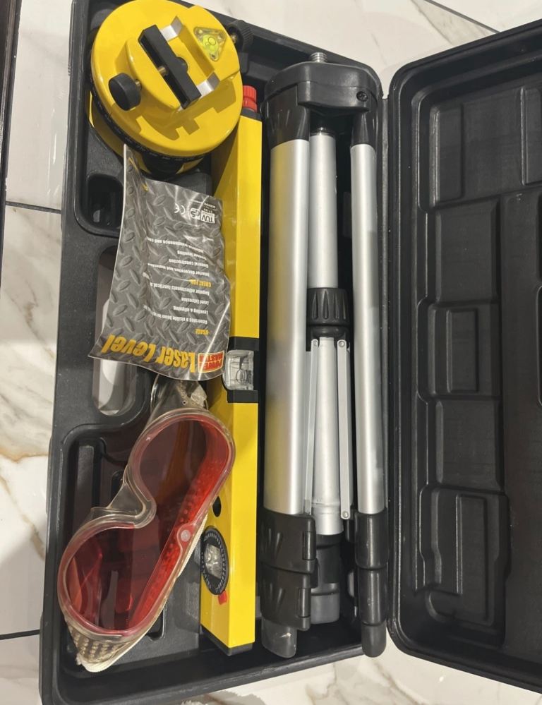 Laser Level And Tripod Used Once