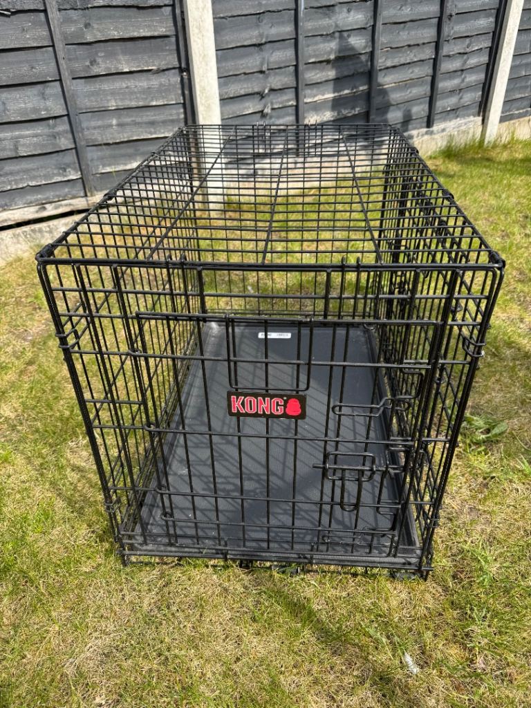 Kong Two Door Ultra-Strong Dog Crate Black Medium
