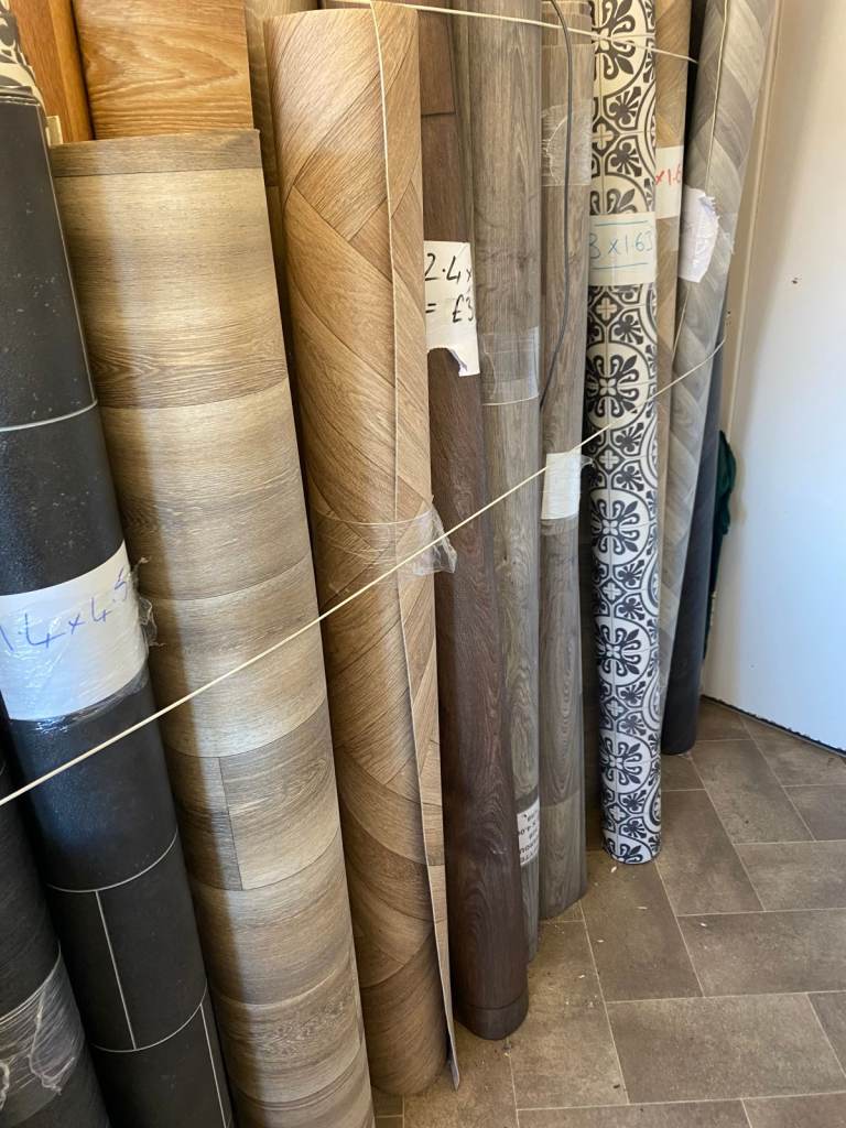 CUSHION VINYL LINO CLEARANCE - READ LISTING! Delivery option