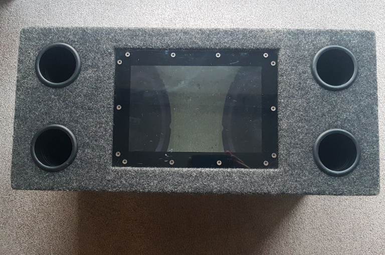 image for Car Ported Subwoofer Enclosure / Box with 2 x  10" Boss Speakers