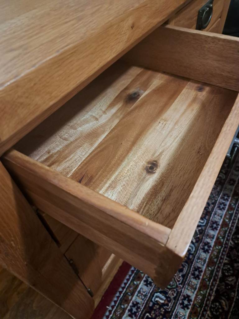 Solid oak sideboard 100cm 90cm 55cm 