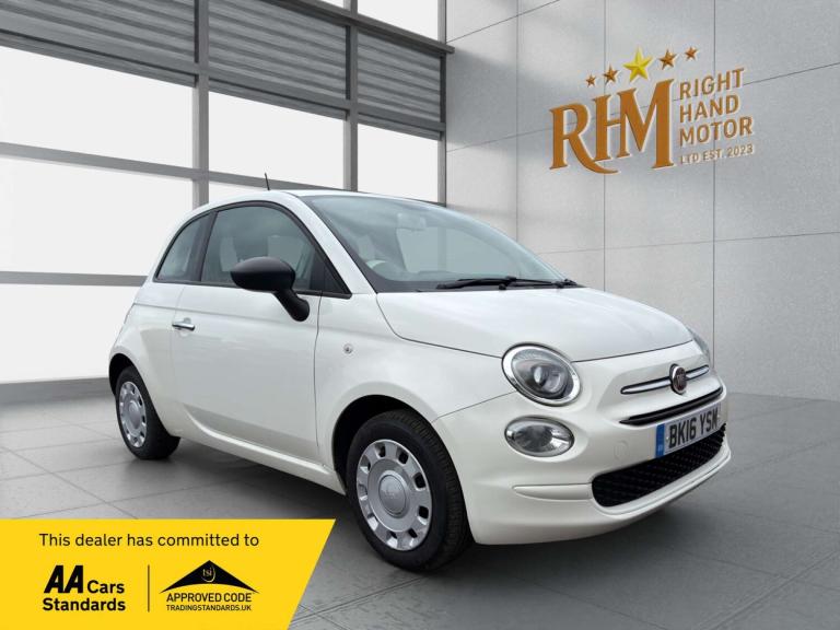 2016 Fiat 500 1.2 Pop Euro 6 (s/s) 3dr Hatchback Petrol Manual