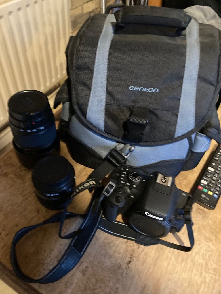 Canon eos 750d camera + lenses