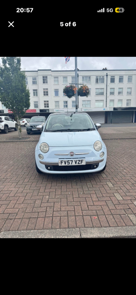 Fiat, 500, Hatchback, 2008, Manual, 1248 (cc), 3 doors