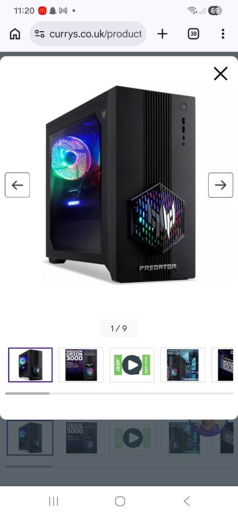 🔥 ACER PREDATOR ORION 3000 GAMING PC – RTX 5070 / i7-14700F 🔥