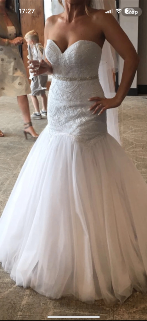 Essence of Australia ivory mermaid sweetheart corset wedding dress D2029 size (10- 12