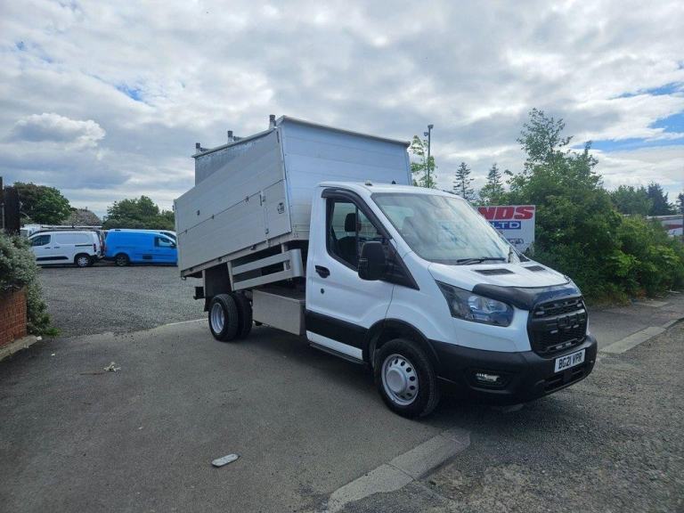 2021 ON 21 PLATE FORD TRANSIT 350 LEADER ECOBLUE TDCI 130 LWB TIPPER PICKUP 65K 