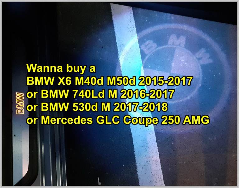 Wanted BMW X6 M40d M50d 530d 740Ld M or Mercedes GLC AMG Coupe