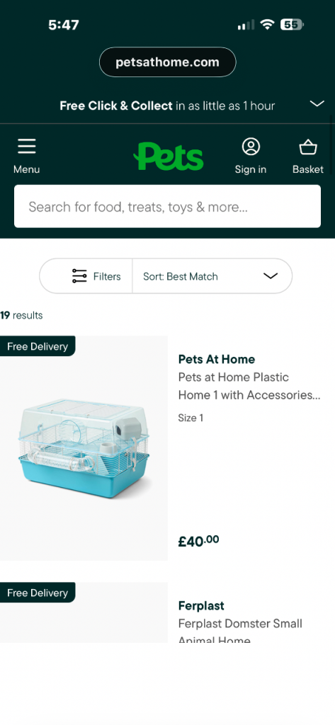 Hamster cage 