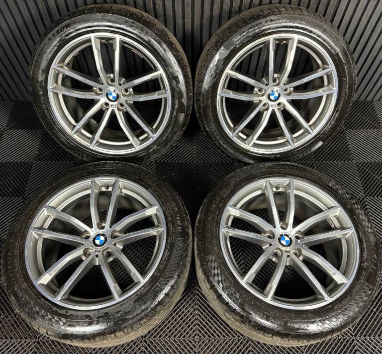 18" GENUINE BMW 5 SERIES 4 662 GREY DC M SPORT G30 G31 ALLOY WHEELS TYRES ALLOYS