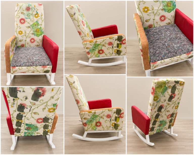 Rare Designer Rocking Chair by Joey D – One-Off Statement Piece – 