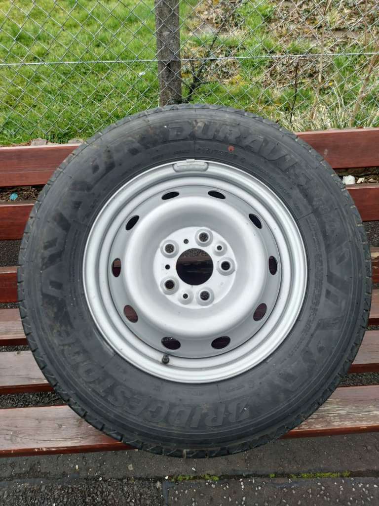Mercedes Sprinter Wheel + Brand New Tyre (Bridgestone Duravis R660) – 15”