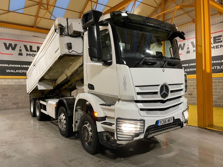 MERCEDES AROCS 3240 8X4 *EURO 6* ALUMINIUM INSULATED TIPPER - 2016 - YC66 WSY