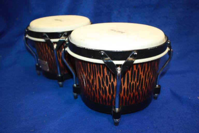 Tycoon Master Handcrafted Original Series Bongos Black Rims 7in + 8.1/2in Great Condition ~ £95 ono
