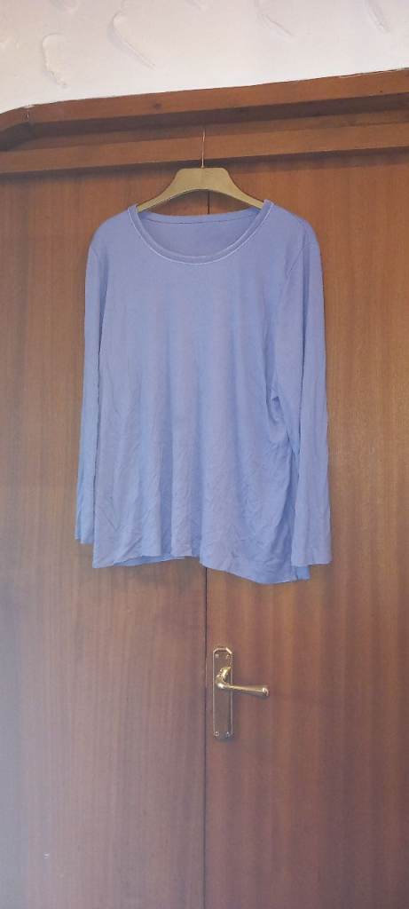 Light Blue Long Sleeve Women's Top – Good Condition
