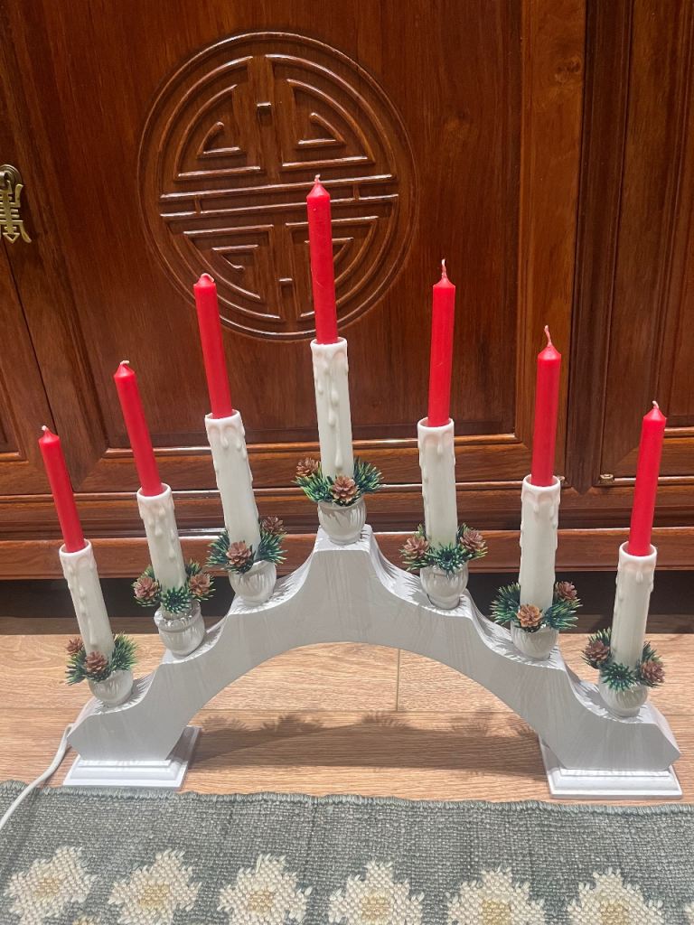 Christmas candle arch