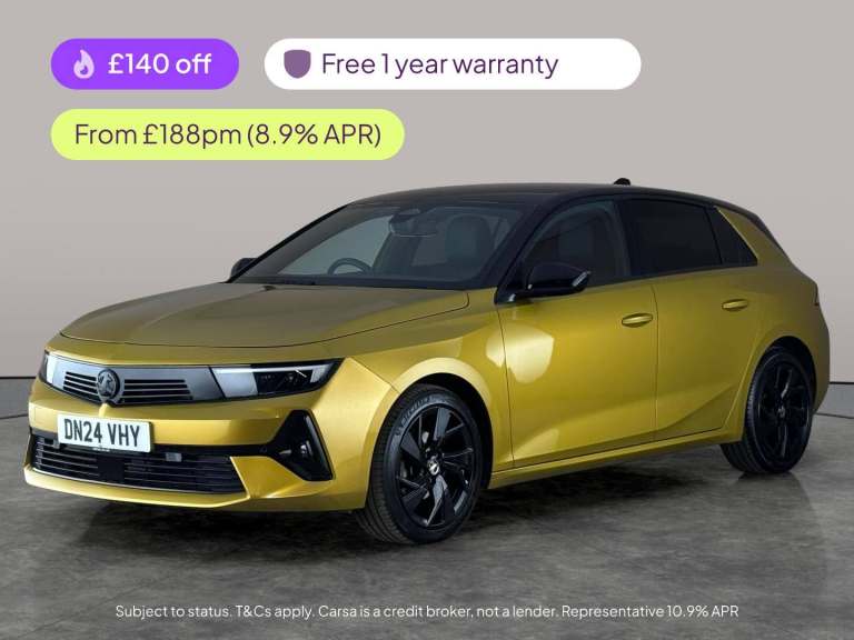 2024 Vauxhall Astra 1.2 Turbo GS Hatchback 5dr Petrol Auto Euro 6 (s/s) (130 ps) - CARPLAY - KE H...