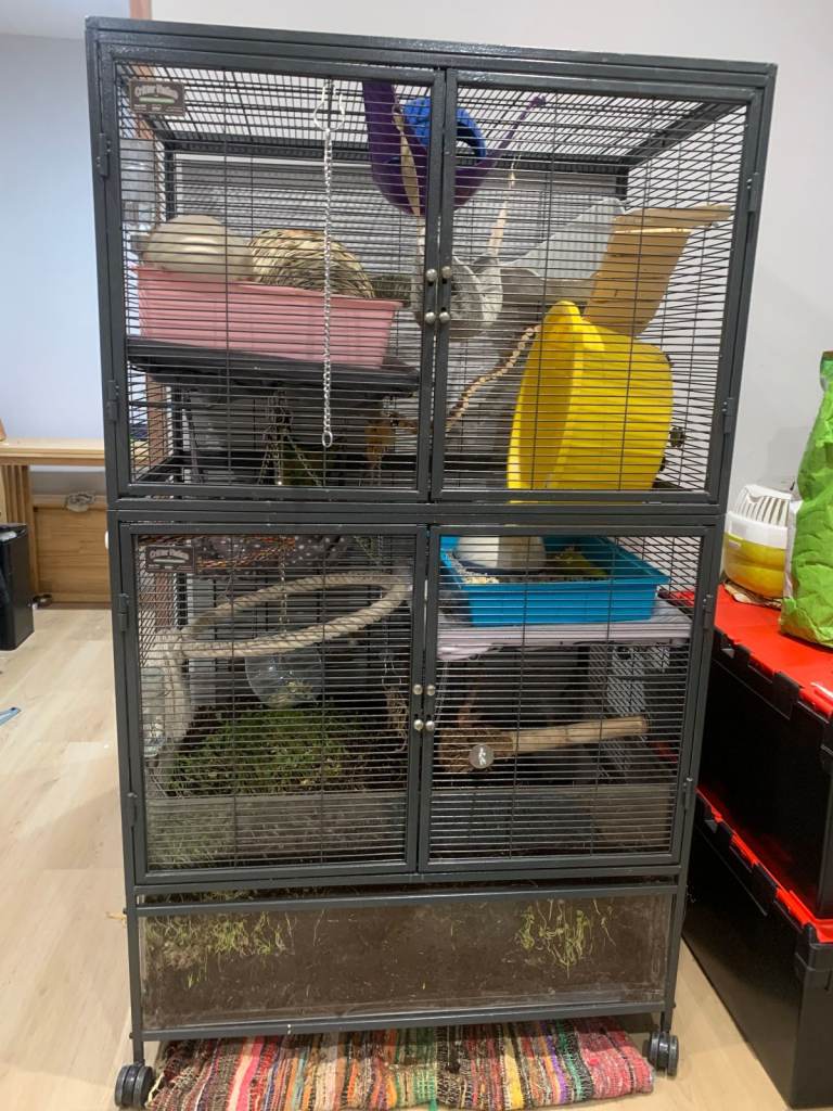 Two story Critternation rat cage (with dig box)