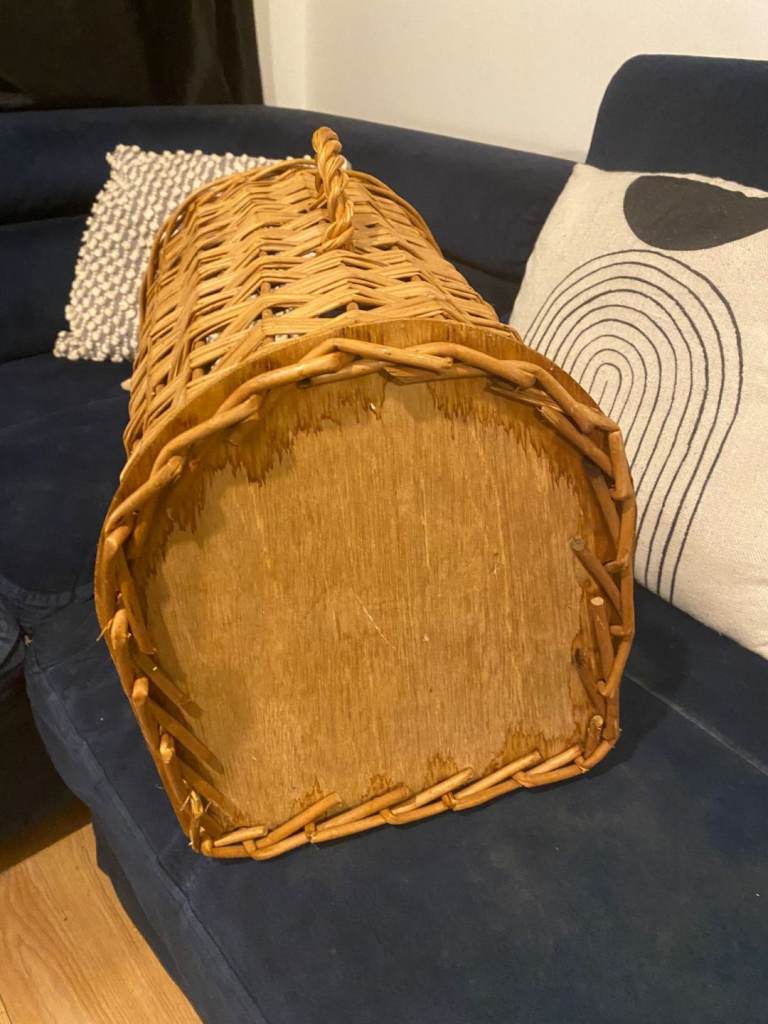Wicker pet carrier