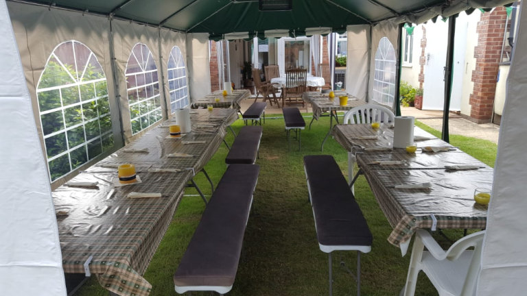 Marquee/event setup for up to 40 people