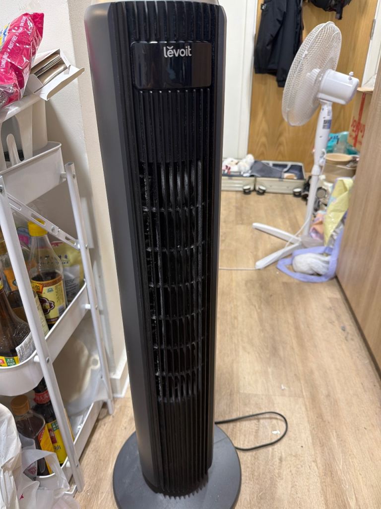 Levoit Tower Fan - Black, Good Condition