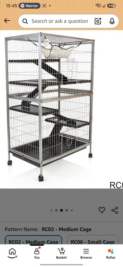 Cozy Pet Rodent Cage 24mm bar spacing Large Rodent Cage RC02