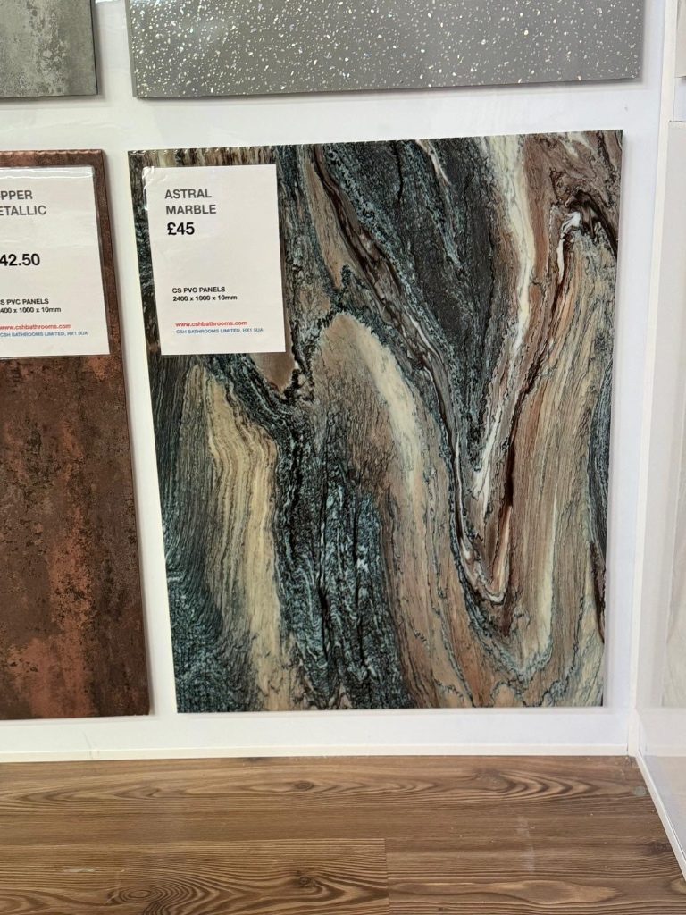 Cladding CS PVC WALL PANELS 10mm, bathroom decor panels, CSH Bathrooms