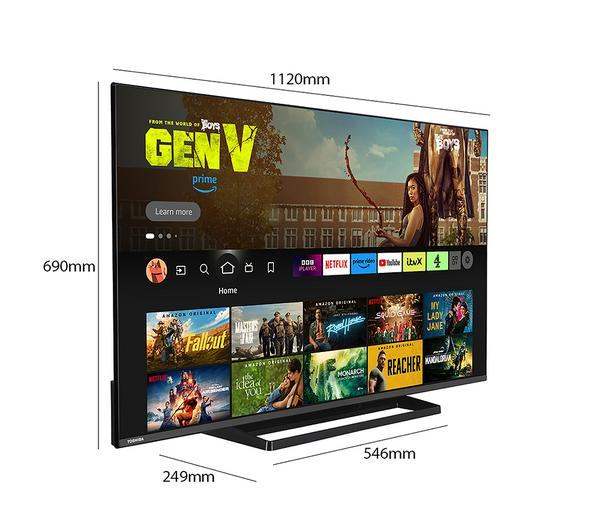 TOSHIBA Fire TV 50UF3F53DB 50" Smart 4K Ultra HD HDR LED TV with Amazon Alexa 