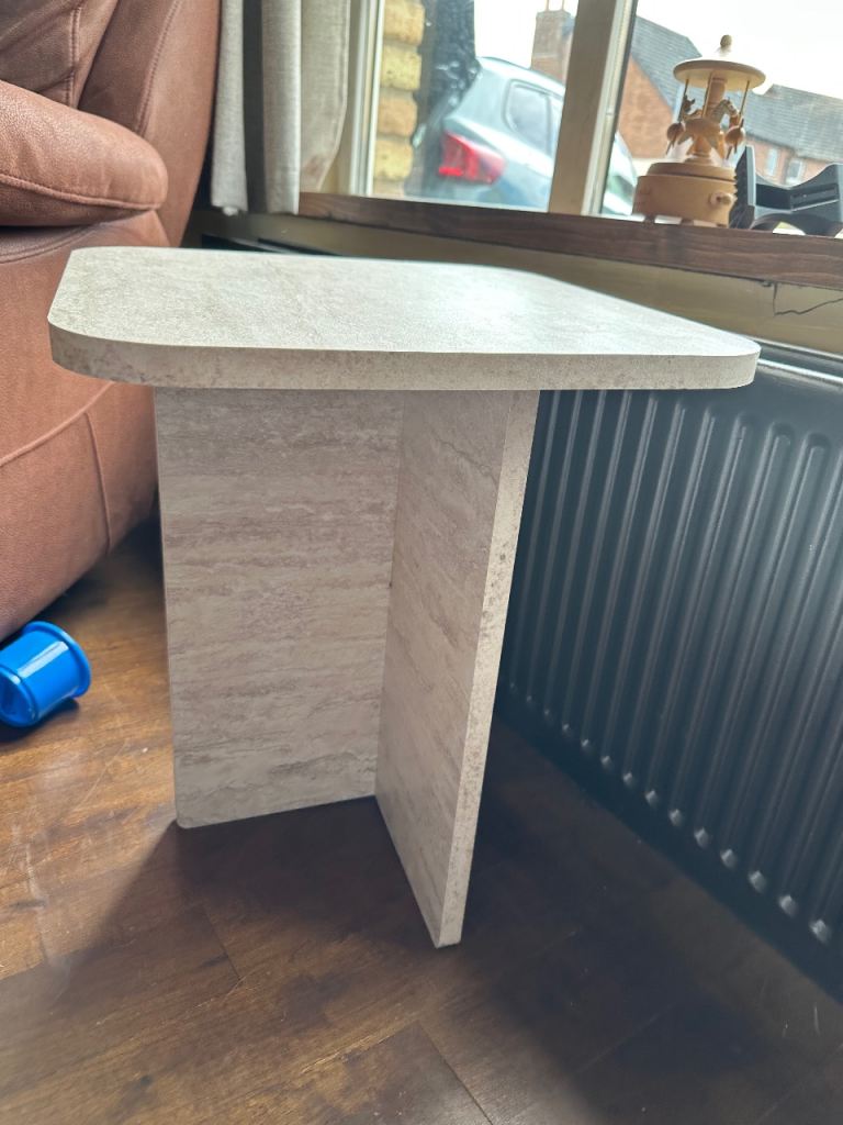Marble style console table 