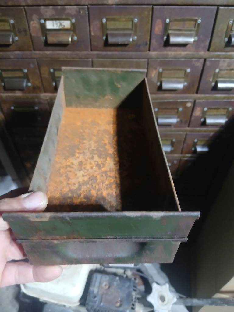 Vintage Industrial Metal Storage Cabinet with Drawers, £400.00 for Sale