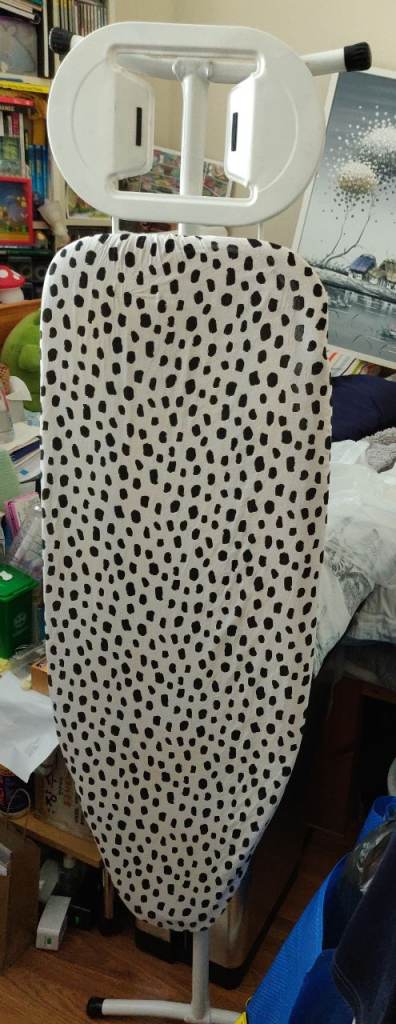 Minky white black printed 97×34cm ironing board 